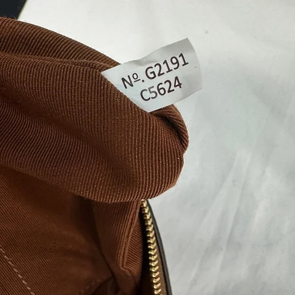 Nwt Coach Signature Large Corner Zip Stripe Wristlet Wallet Canvas Bag monogram - Picture 3 of 7